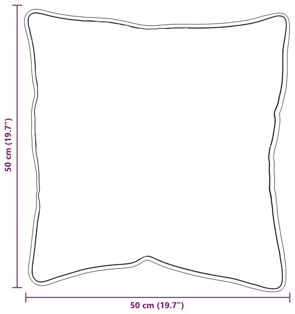 Travesseiros 2 pcs Branco 50 x 50 cm 85gsm 100% poliéster