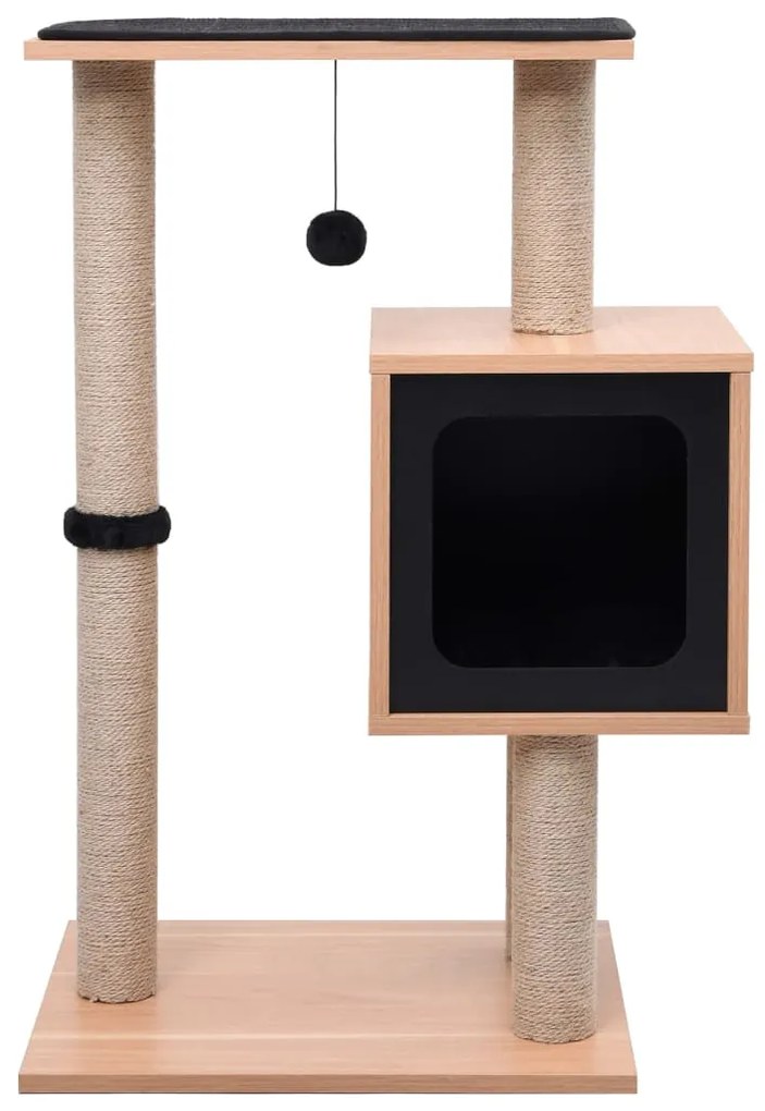 Árvore para gatos com tapete arranhador sisal 82 cm