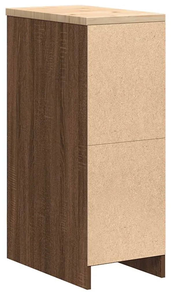 Armário de arrumação de garagem carvalho castanho 30x51x85 cm