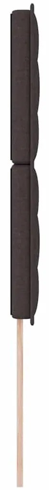 Cabeceira LED Design Linhas Castanho 80 cm Tecido