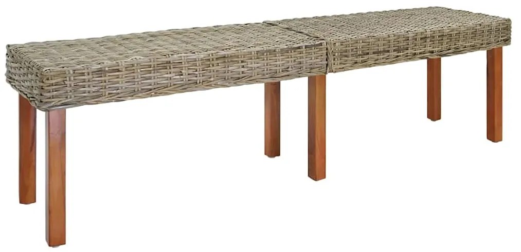 vidaXL banco Natural 160 x 35 x 45 cm Madeira de manga maciça