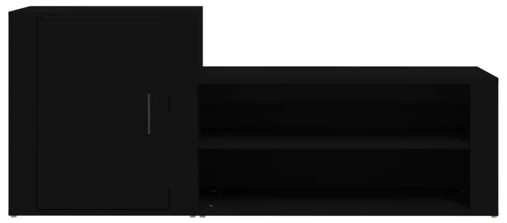 Sapateira 130x35x54 cm derivados de madeira preto