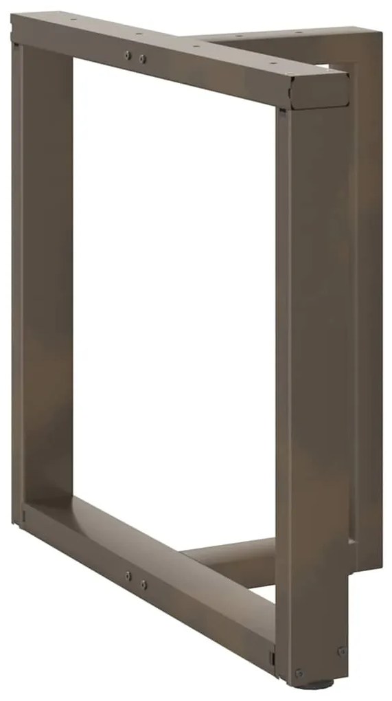 Pés de mesa de jantar em forma de T, 2 peças, preto, 70x35x(72-73) cm,