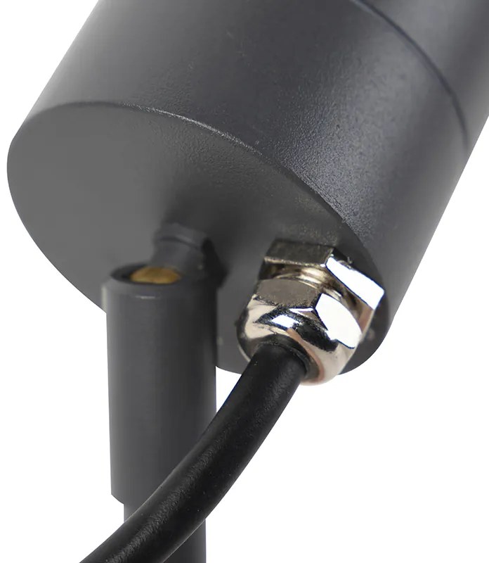LED Foco de jardim moderno inteligente antracite IP44 com Wi-Fi GU10 - Solo Moderno