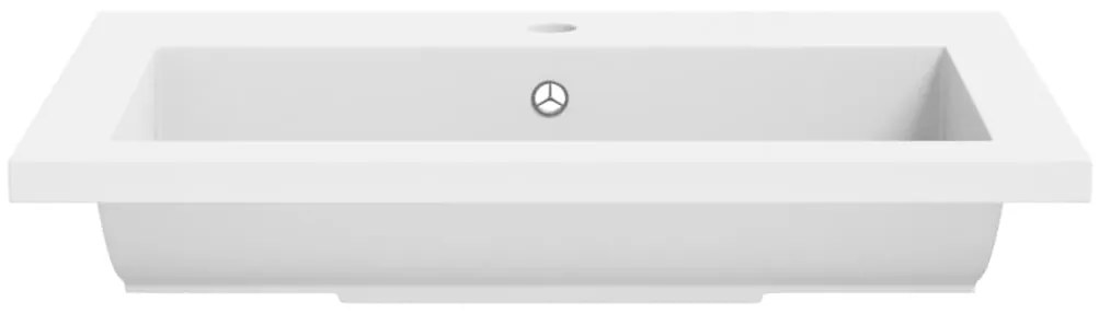 Lavatório de granito 600x450x120 mm branco