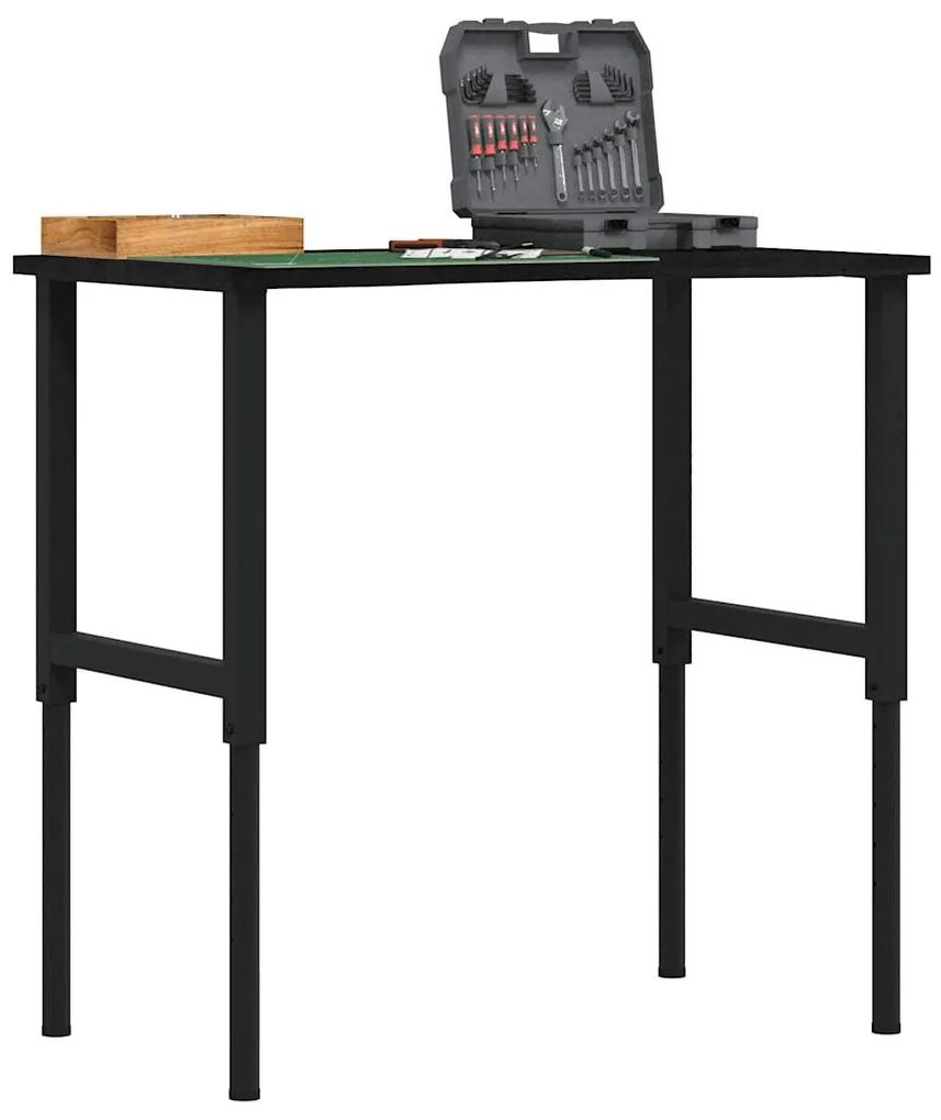 vidaXL Bancada 100x60x(71,5-98) cm carvalho castanho-escuro