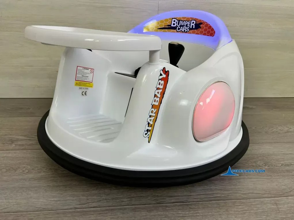 Carrinho de Choques elétrico para crianças Autogiro 12V Eléctrico Branco