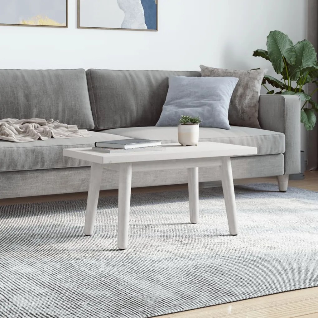 Tampo de mesa retangular 80x40x2,5 cm pinho maciço branco