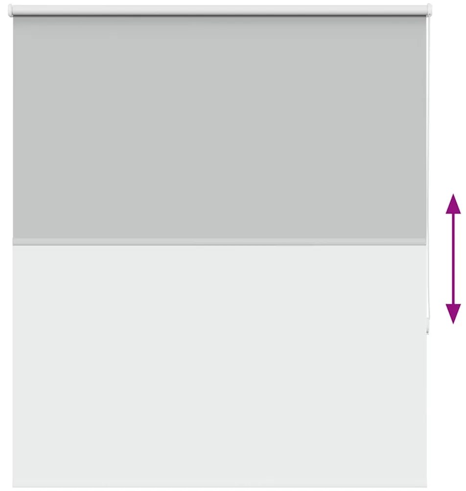 Persiana de enrolar 125x130 cm largura tecido 121,6cm poliéster