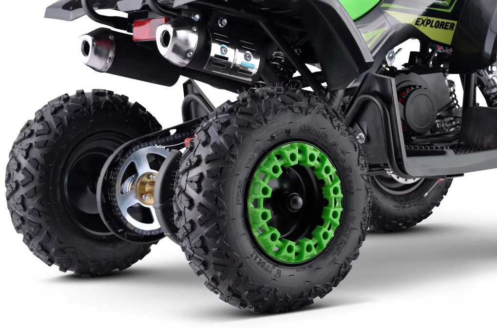 Moto 4 para crianças Gasolina 50cc ATV Explorer Verde