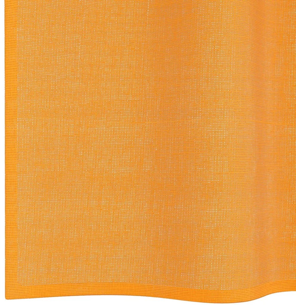 Cortinas de voile com laços 2 pcs laranja 140x260 cm