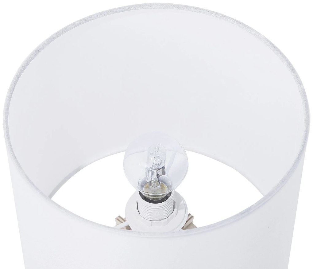 Candeeiro de mesa branco CARRION Beliani