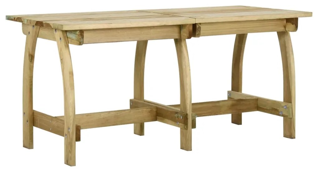 vidaXL Mesa de jardim 160x74x75 cm madeira de pinho impregnada
