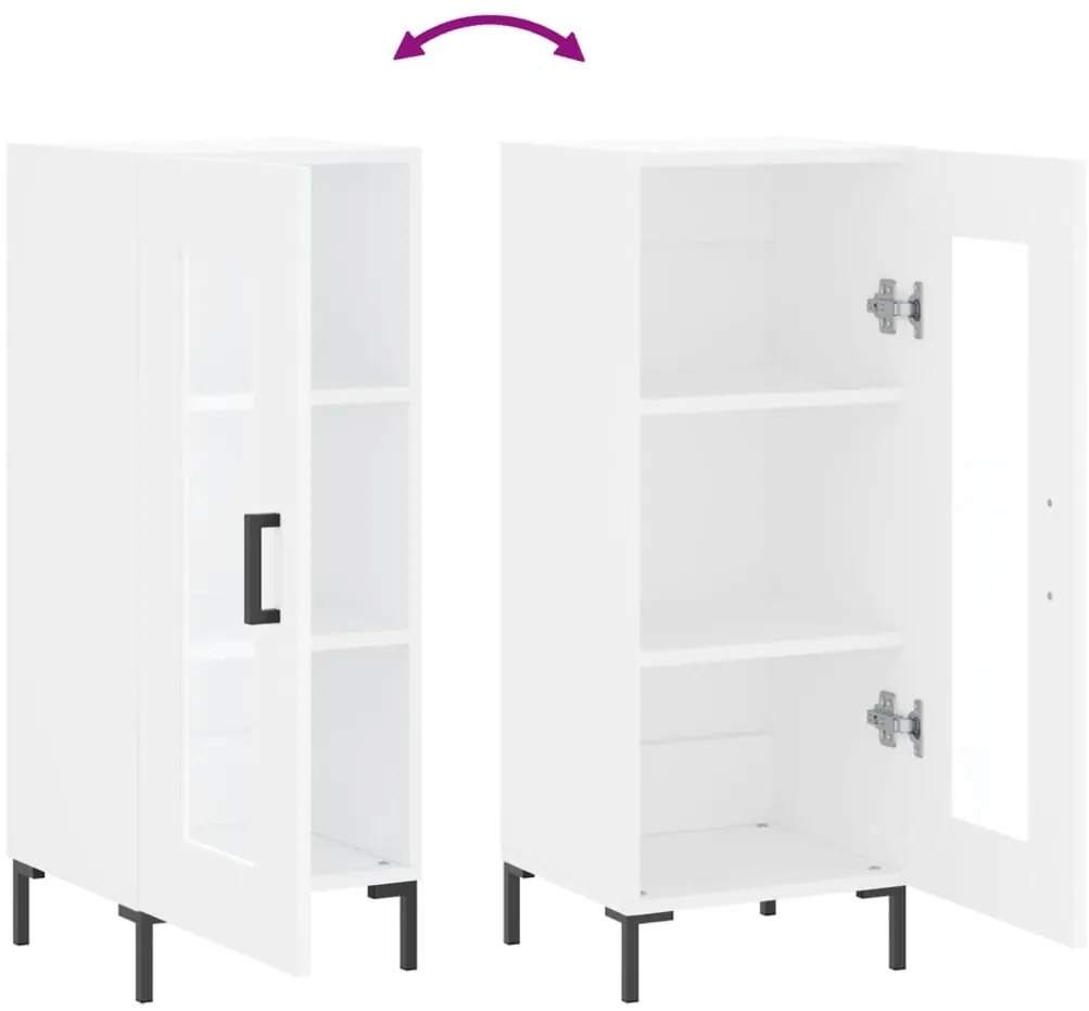 Aparador 34,5x34x90 cm madeira processada branco