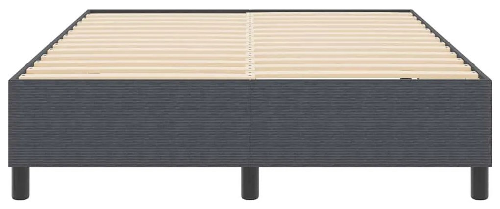Cama Box vidaXL Cinza Escuro 160x200 cm Tecido de Veludo