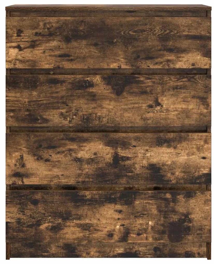 Aparador 80x35x99 cm derivados de madeira carvalho fumado