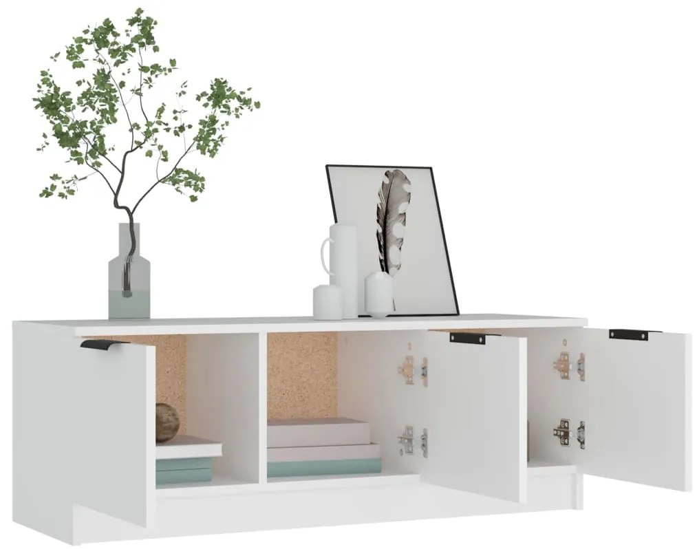 Móvel para TV 102x35x36,5 cm derivados de madeira branco