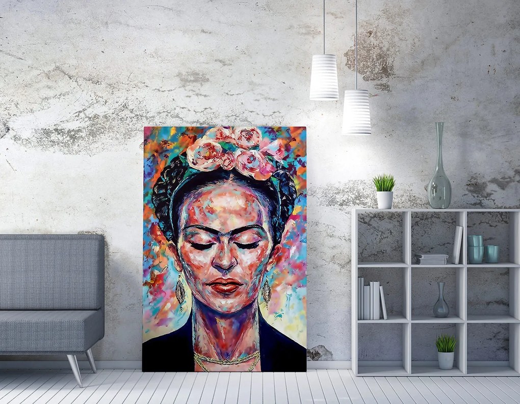 Pintura Decorativa em Tela WY233 – Multicolor – 50 x 70 cm