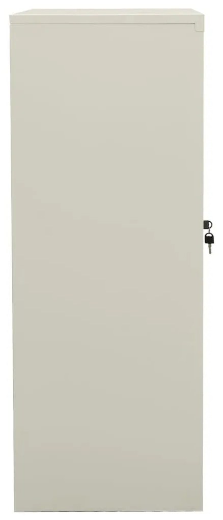 Armário de escritório 90x40x105 cm aço cinzento-claro