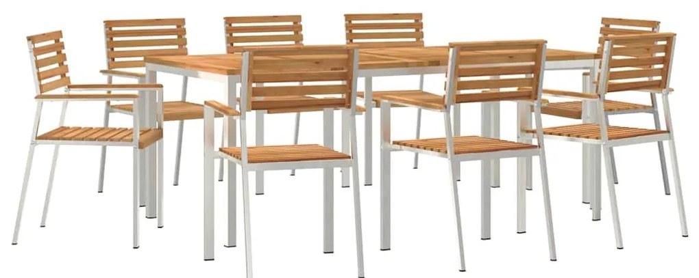 Conjunto de Jantar de Jardim 9 pcs