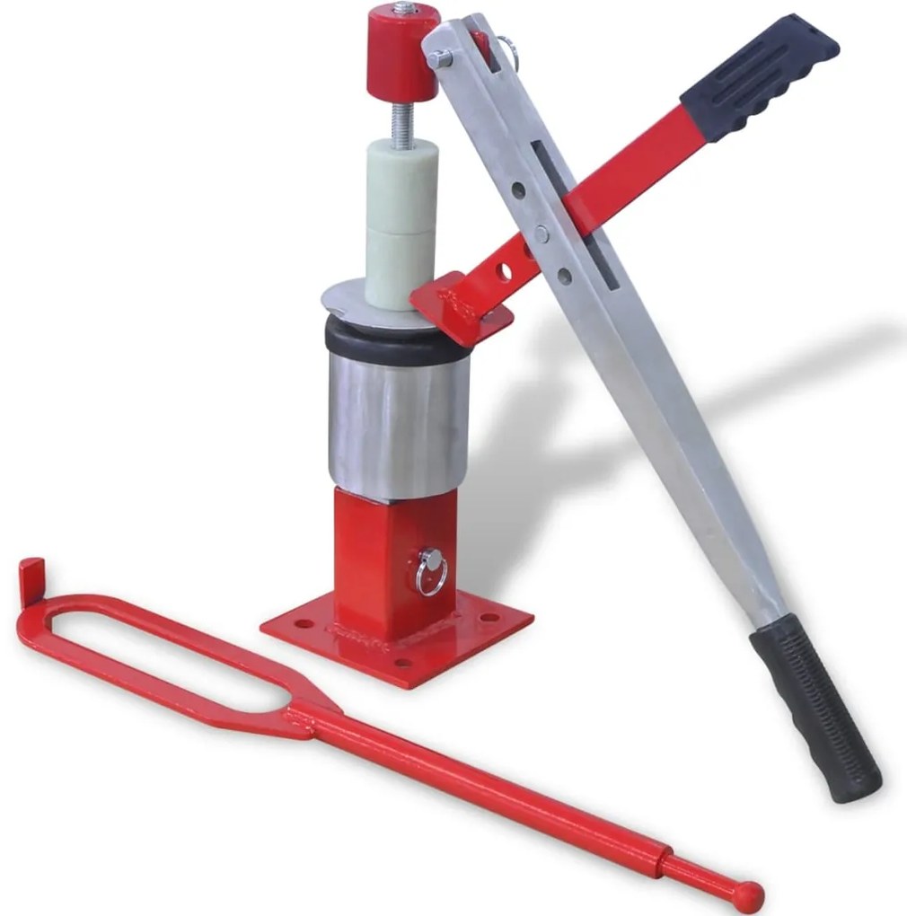 vidaXL Mini trocador de pneus vermelho