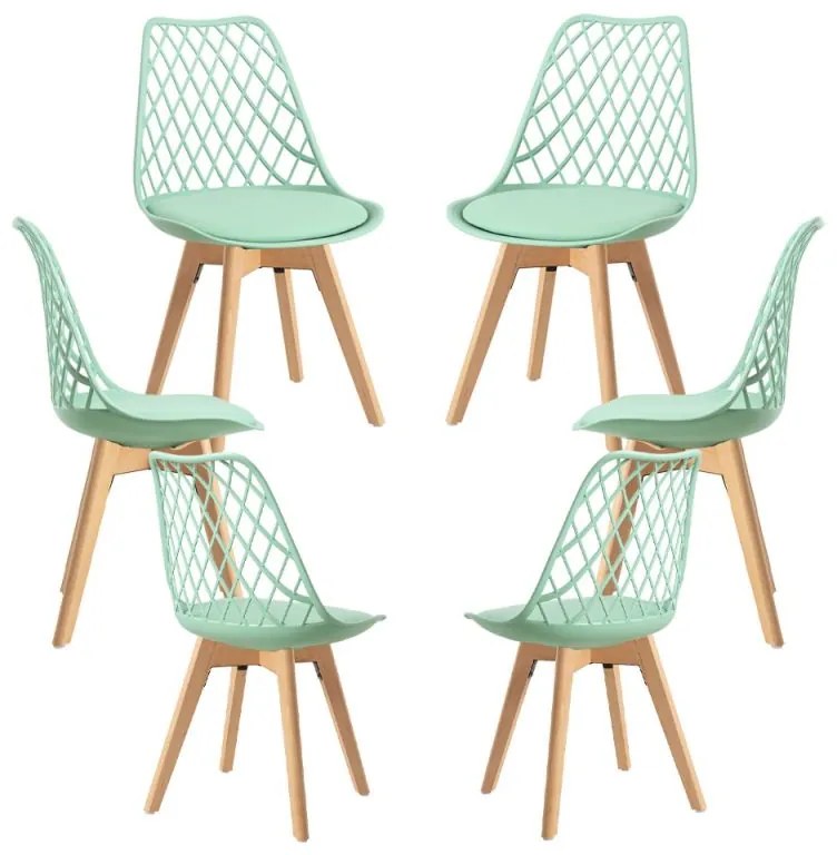 Pack 6 Cadeiras Mima - Verde Jade