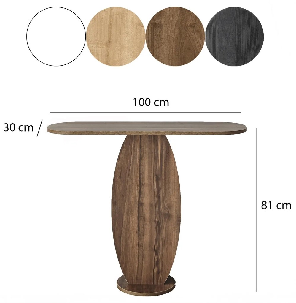 Cômoda Ellittica – Walnut – 100 cm x 81 cm x 30 cm