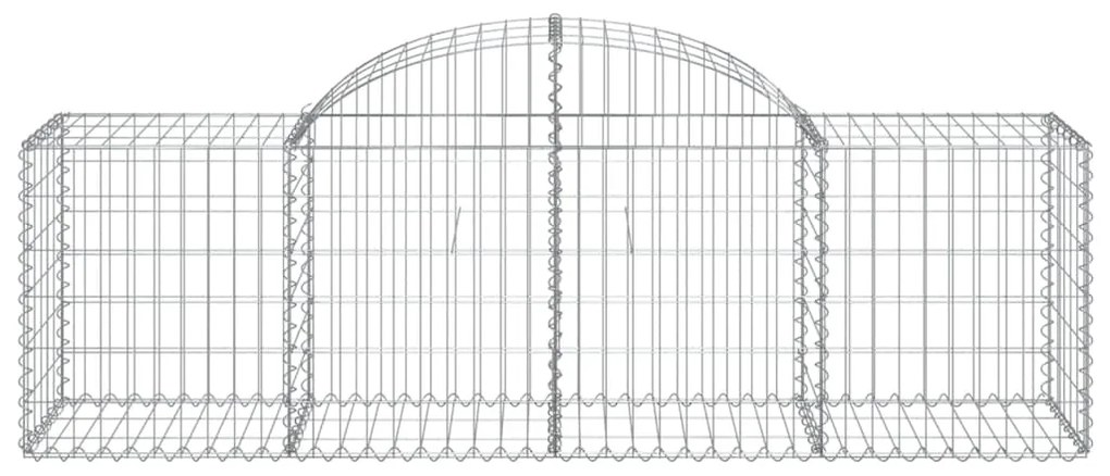 Cestos gabião arqueados 18pcs 200x50x60/80 cm ferro galvanizado