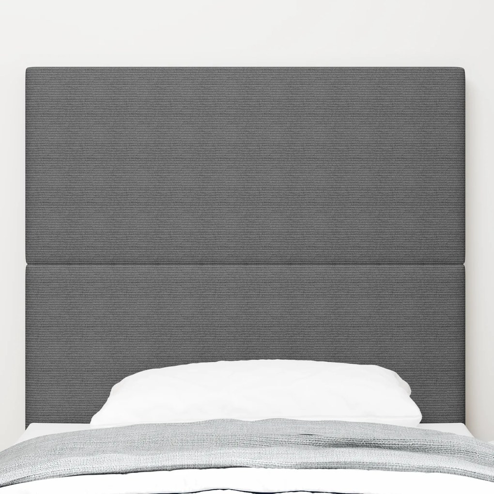 Cabeceira vidaXL Design Simples Cinza Claro 90 cm Tecido de Corduroy