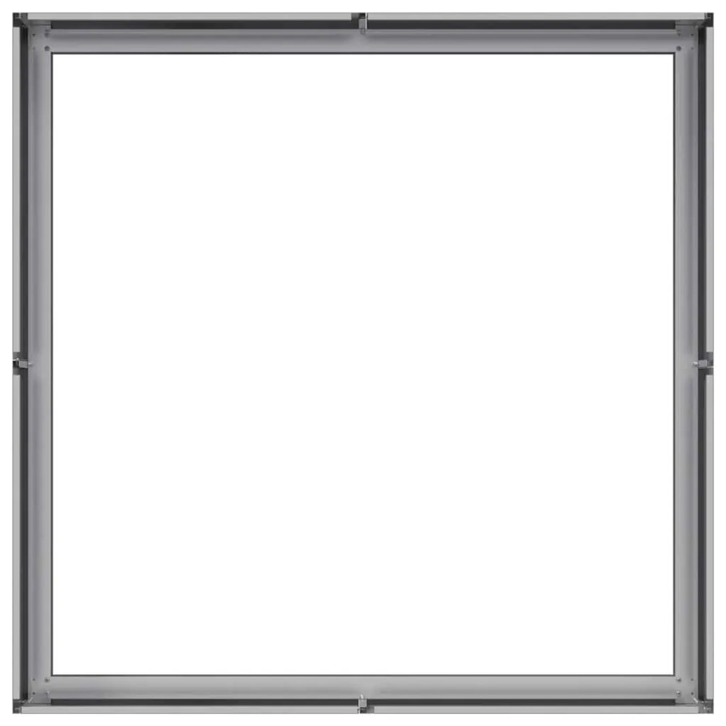 Vaso/floreira 100x100x30 cm aço galvanizado