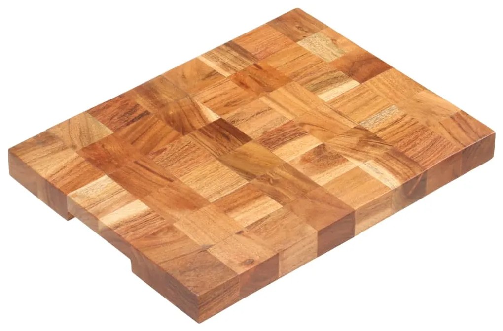 Tábua de cortar 40x30x3,8 cm madeira de acácia maciça