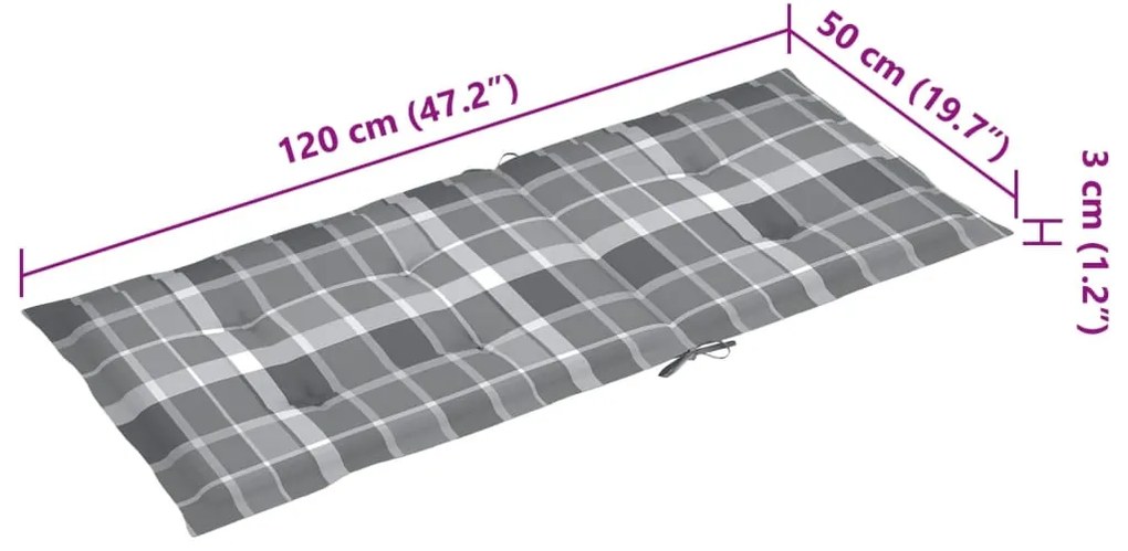 Cadeiras jardim reclináveis c/ almofadões 2 pcs acácia maciça