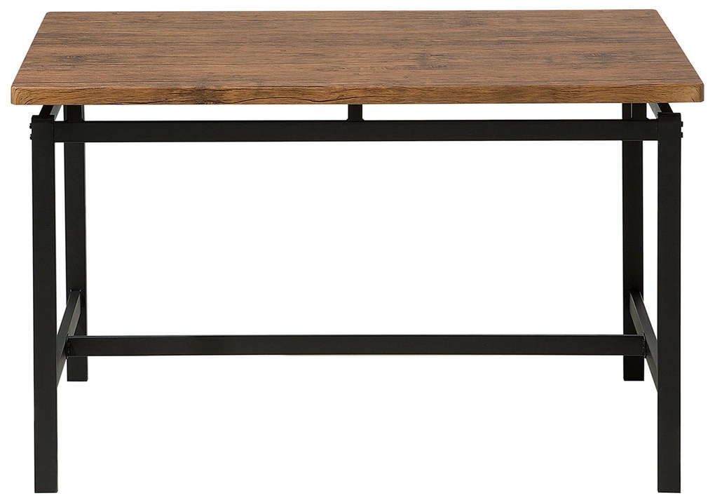 Conjunto de refeição 4 lugares castanho e preto ARLINGTON Beliani
