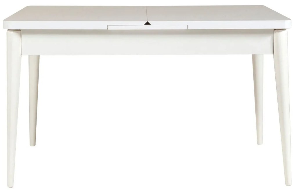 Conjunto Mesa de Jantar Extensível e Cadeiras Vina – Branco e Azul Esc