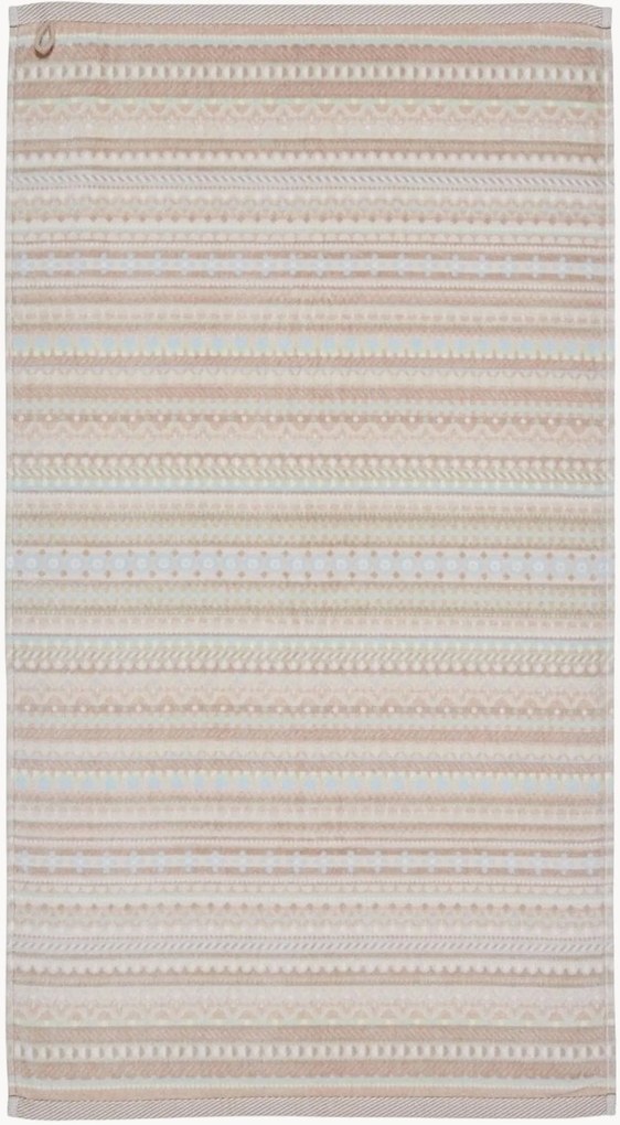 Toalhas de mãos em veludo e algodão felpudo Geometric Print, conjunto de 3