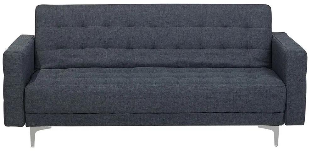 Sofá-cama de 3 lugares em tecido cinzento escuro ABERDEEN Beliani