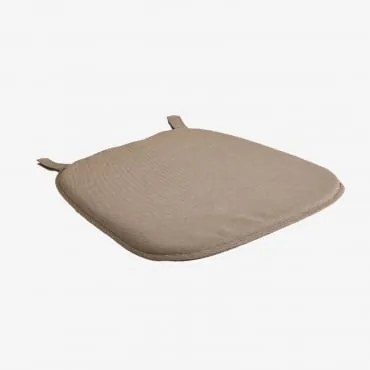 Almofada Para Cadeira 44x43 Cm Em Tecido Gouda Tecido Castanho Moca - Sklum