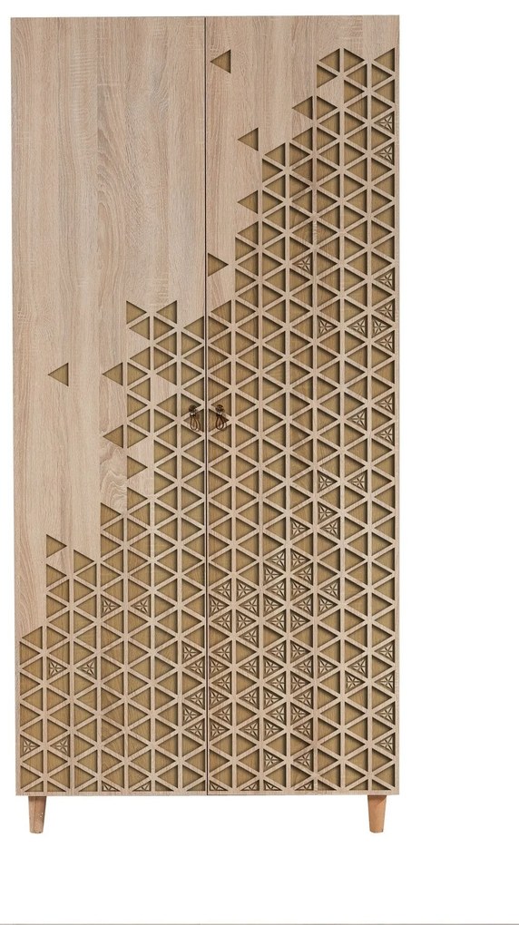 Guarda-roupa Stil – Carvalho Sonoma – 90 cm x 192 cm x 52 cm