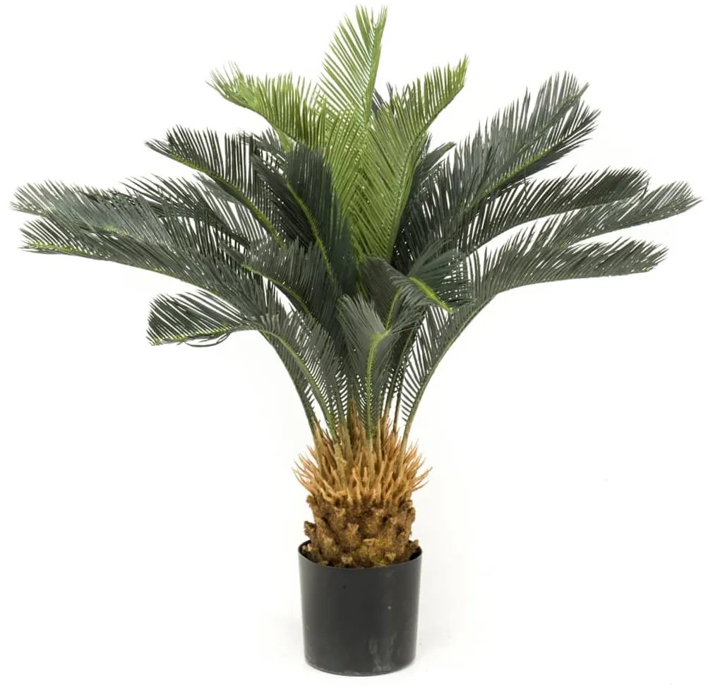 Árvore artificial palmeira-sagu em vaso 80 cm