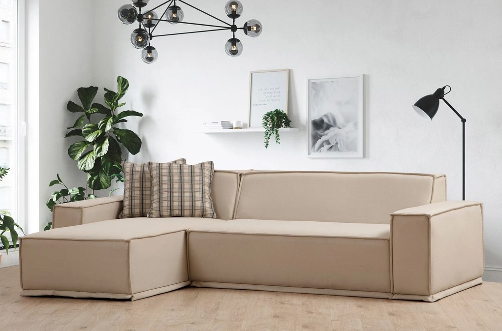 Sofá de Canto Lego – Creme – 167 cm x 272 cm