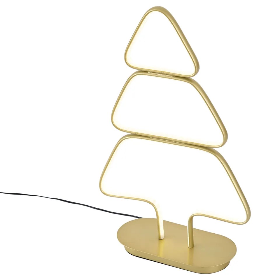 Candeeiro de Mesa de Natal Dourado Árvore de Natal incl. LED - Arbre