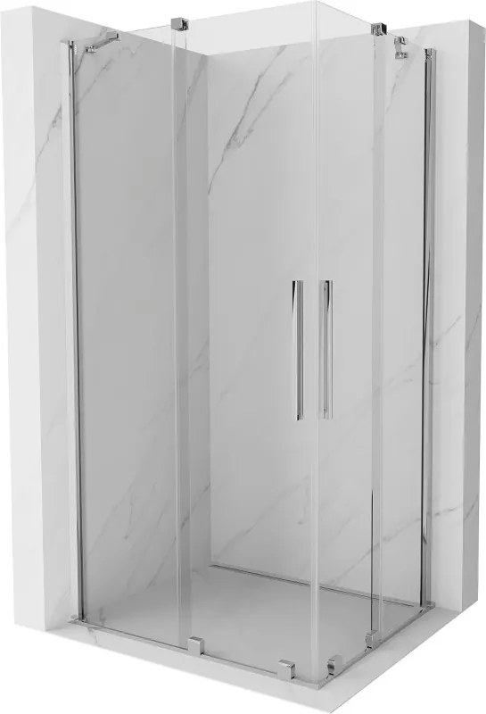 Mexen Velar Duo cabina de duche deslizante 90 x 80 cm, transparente, cromado - 871-090-080-02-01