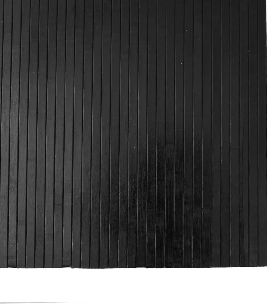 Tapete retangular 80x500 cm bambu preto