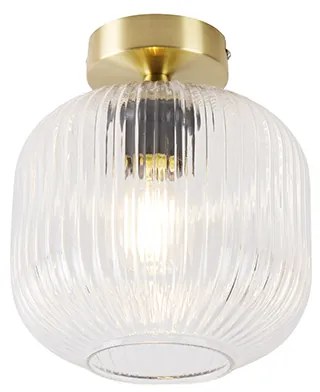 Candeeiro de teto Art Déco em latão - Karel Art Deco