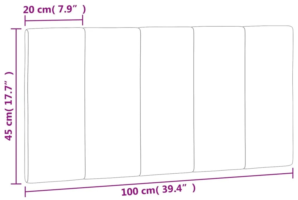 Almofadão de cabeceira 100 cm veludo preto