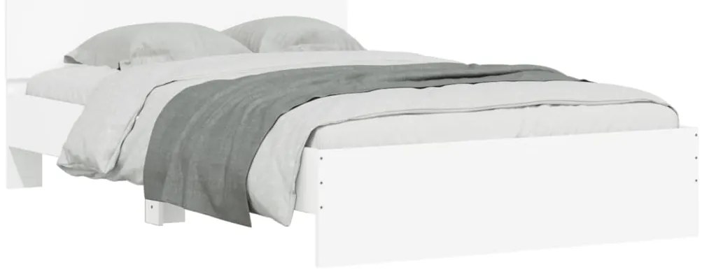 Estrutura de cama com cabeceira 120x200 cm branco