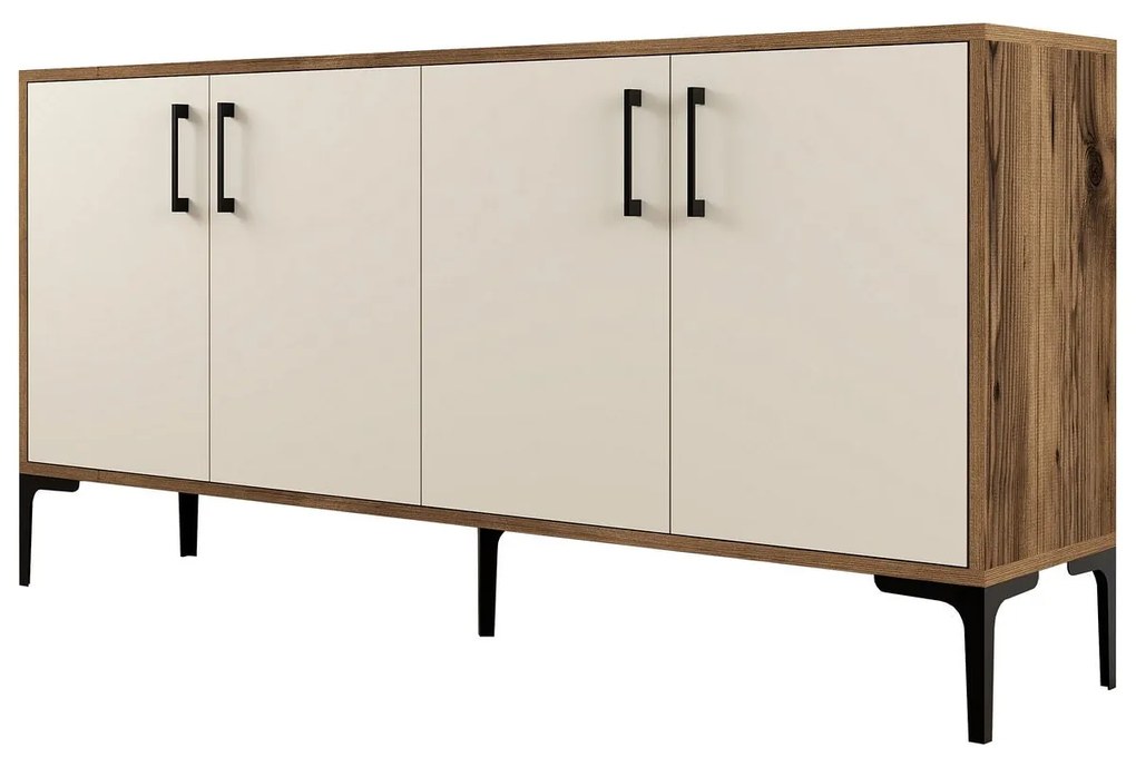 Console Kiev – Walnut/Cream – 160 cm