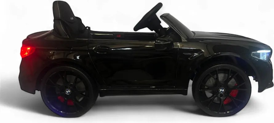 Carro elétrico para crianças até aos 5 anos BMW M5, 24V, Pneus Borracha, Bateria lítio, Controle remoto Preto