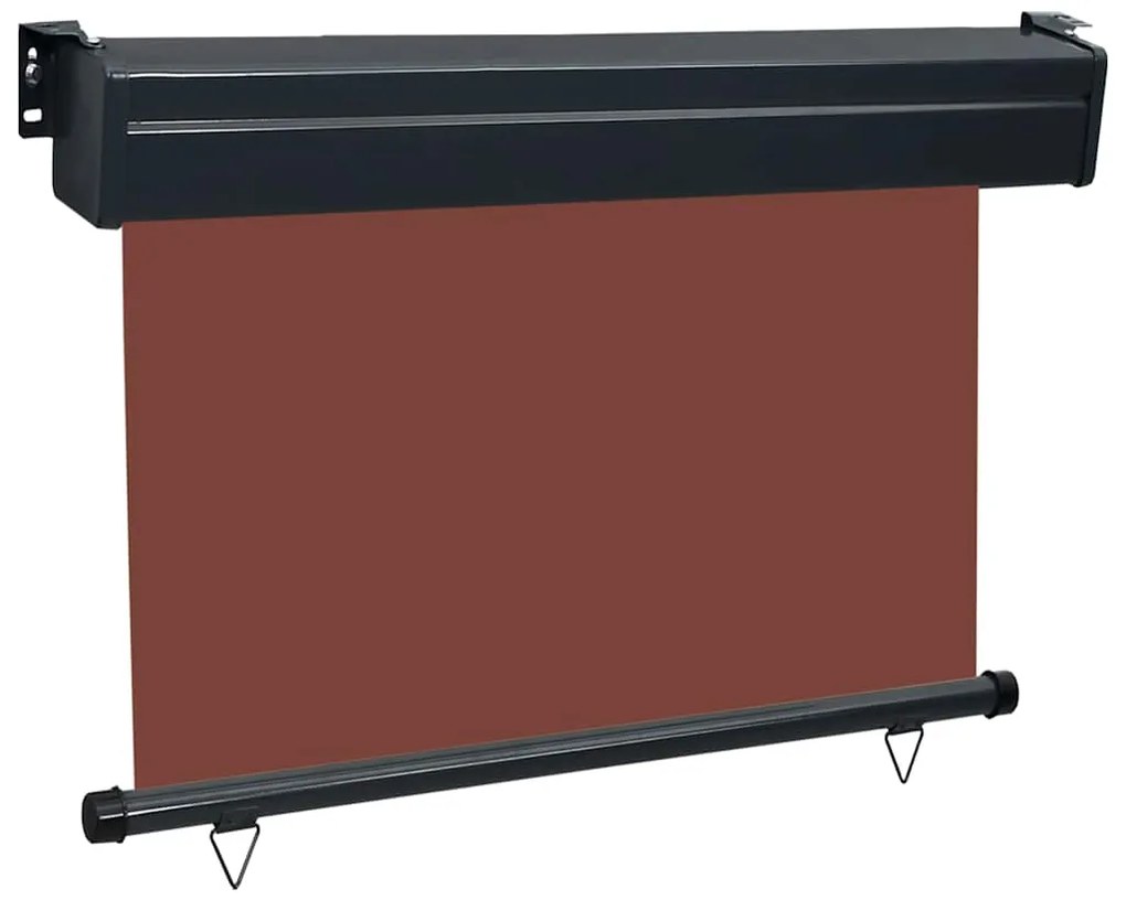 Toldo lateral para varanda 100x250 cm castanho