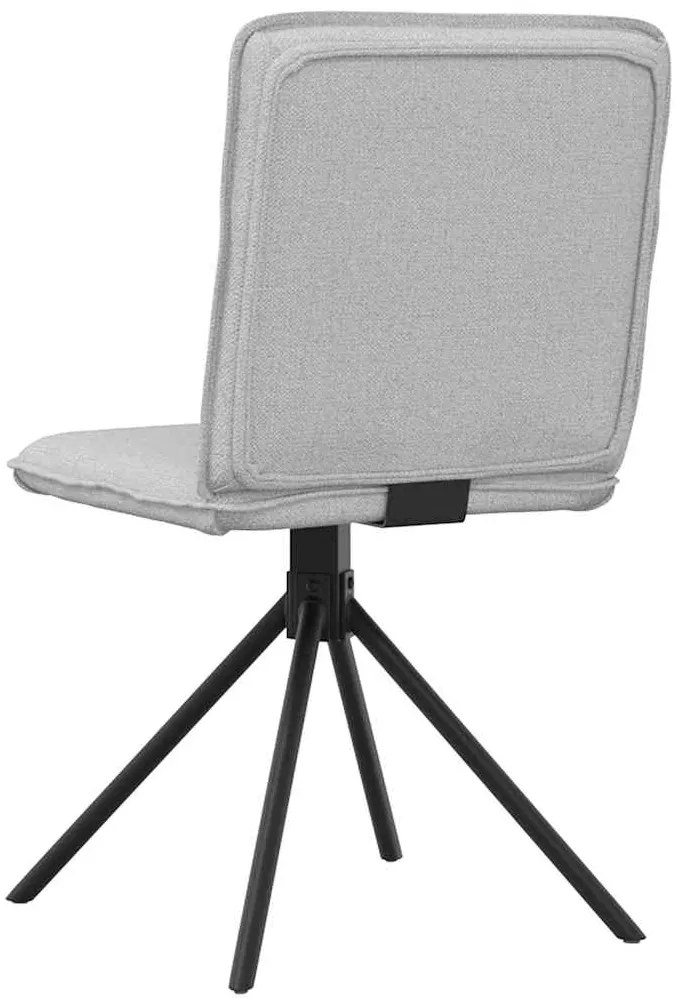 Cadeiras de jantar 2 pcs tecido cinza nuvem